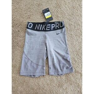 Nike Pro Tight Fit Women's 8" Training Shorts (Gunsmoke Heather) Size Small NEW